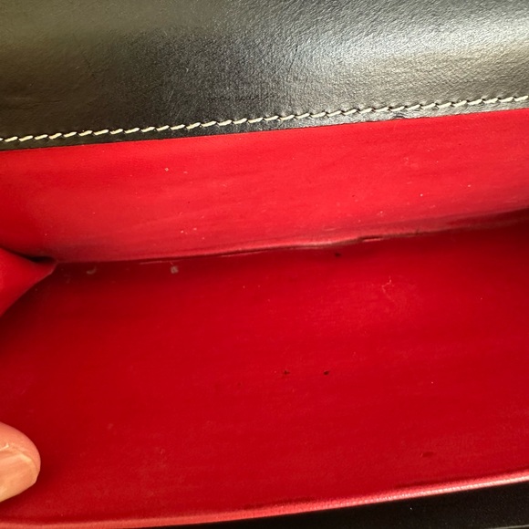 Dooney & Bourke Signature Mini Bag or Wrislet or Clutch, Black/Gray, EUC - Picture 11 of 11